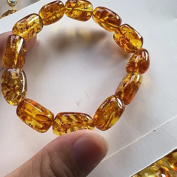 琥珀(花珀)项圈未镶嵌