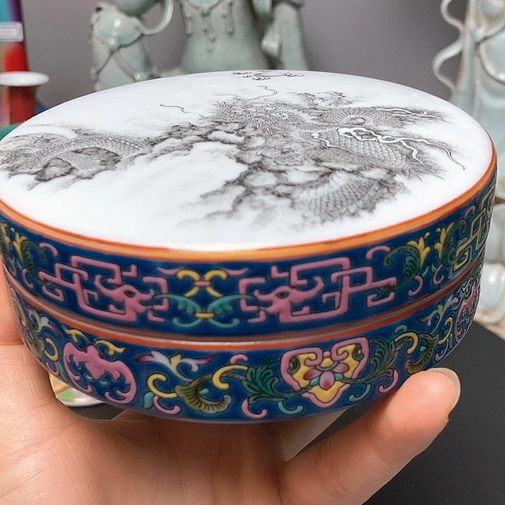 旧藏珐琅彩粉盒全品