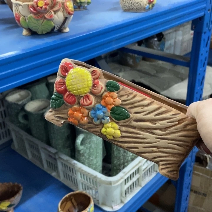 陶瓷花盆单场满9.9发16*8*6.5