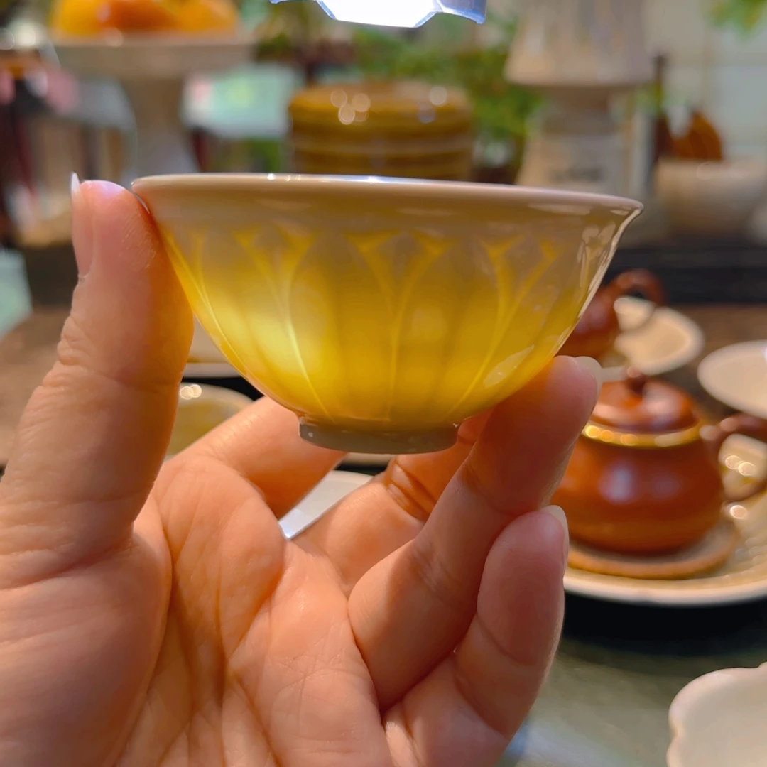 定瓷 经典莲瓣盏 80cc