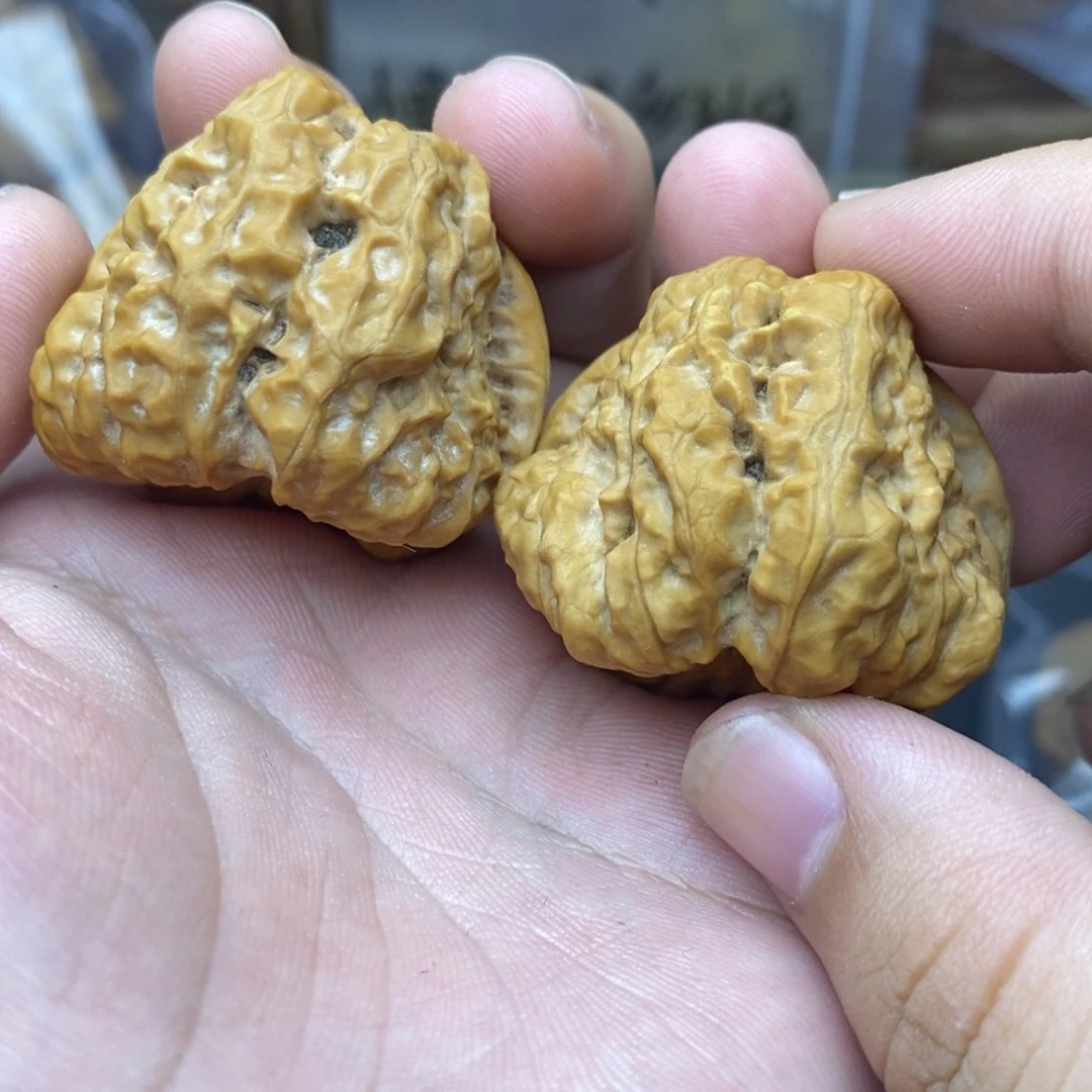 文玩核桃吊坠@***尘39微修四开背青蛙