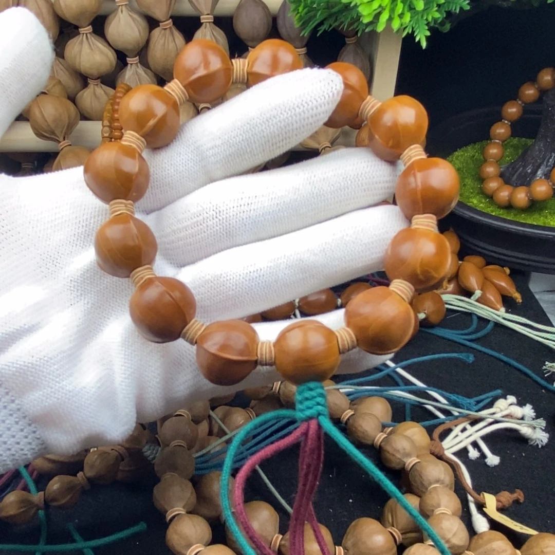 手串/手链橄榄核1717三花鲨鱼背13颗