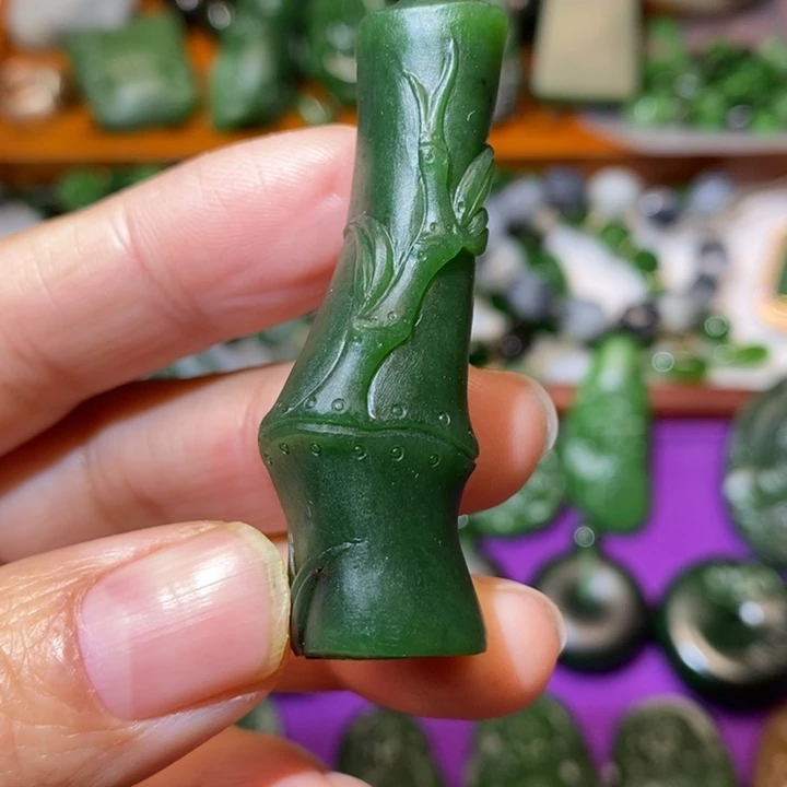 和田玉（碧玉）未镶嵌吊坠(赠链)