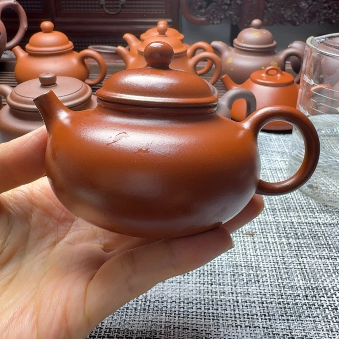 茶壶紫砂160cc紫砂壶朱泥