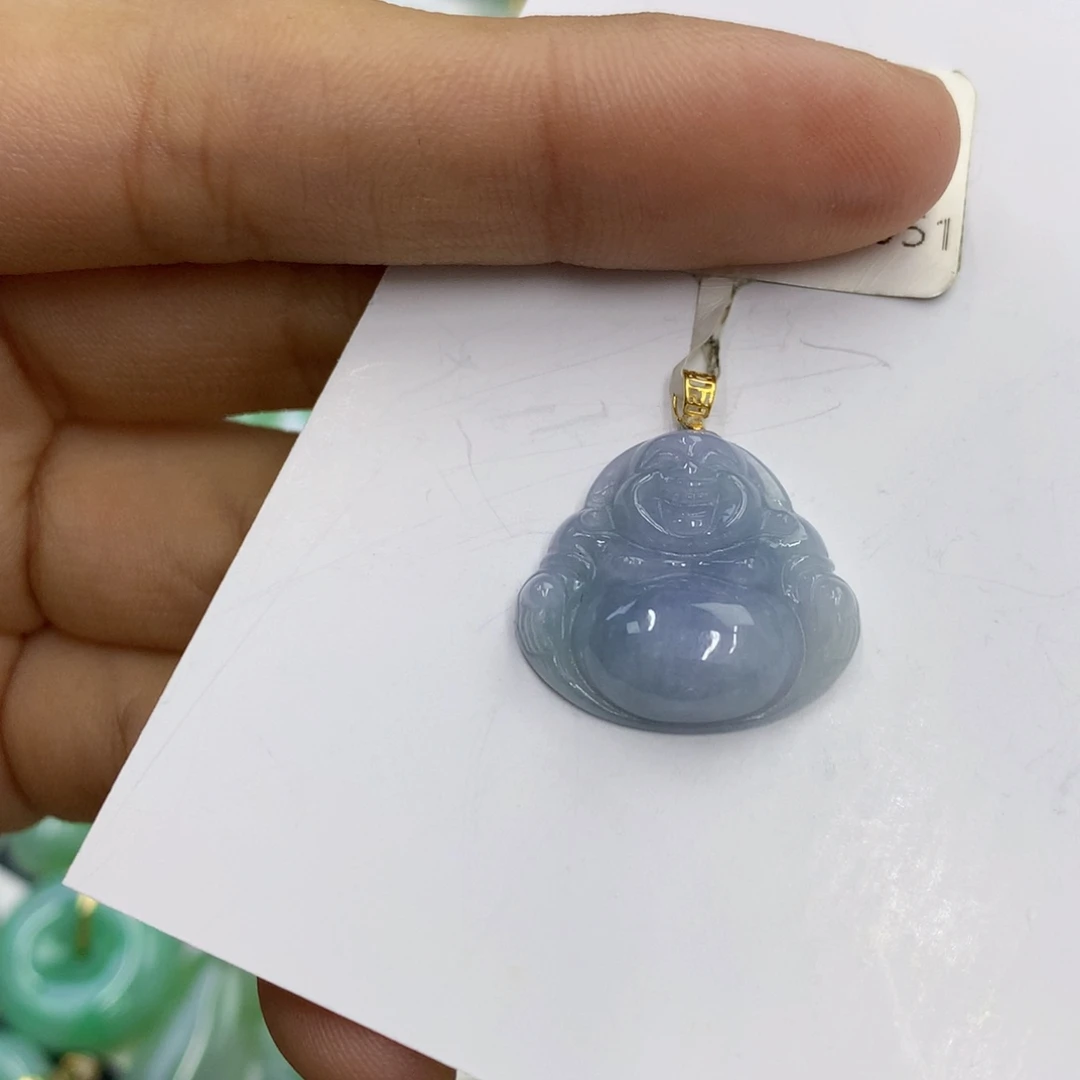 翡翠18K金镶嵌颈饰翡翠