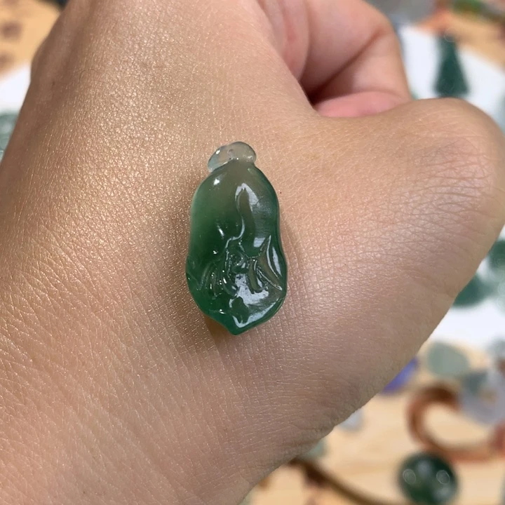 未镶嵌定制翡翠玉兰花