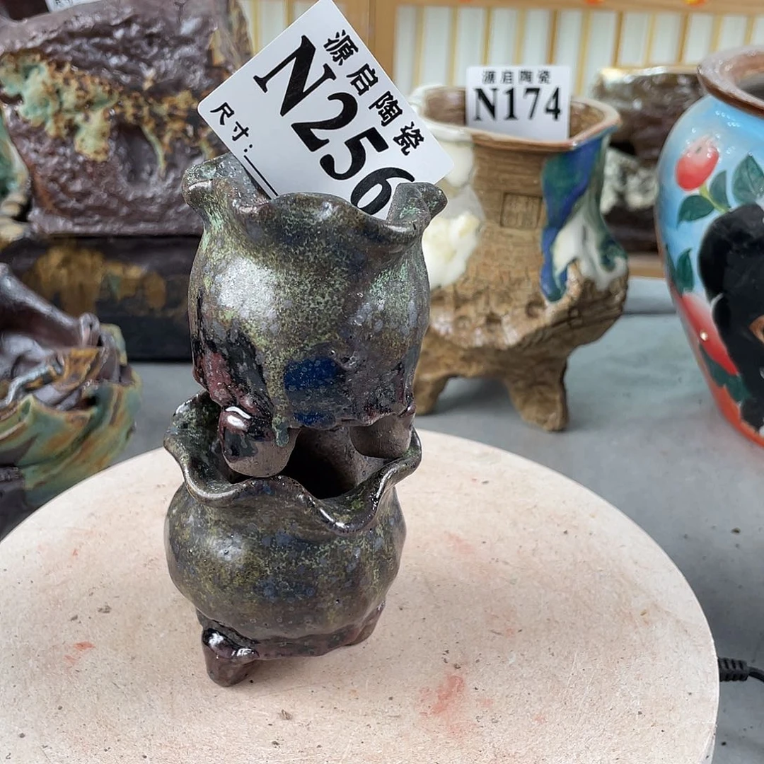 紫砂花盆景德镇多肉花盆256