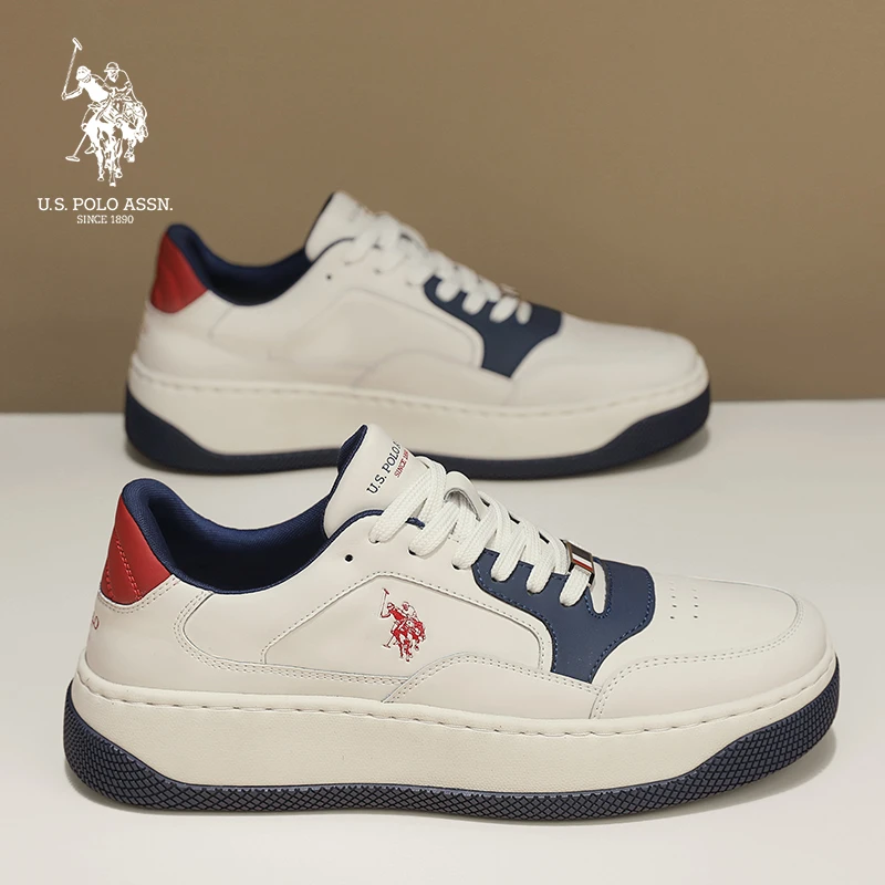 U.S. POLO ASSN.低帮速干耐磨板鞋休闲鞋夏季春季男鞋潮流