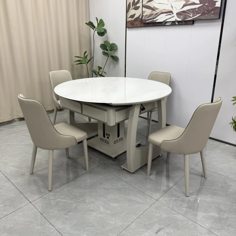 新餐桌麻将桌一体2025新款爆款旋转自动麻将机现代麻将桌一体