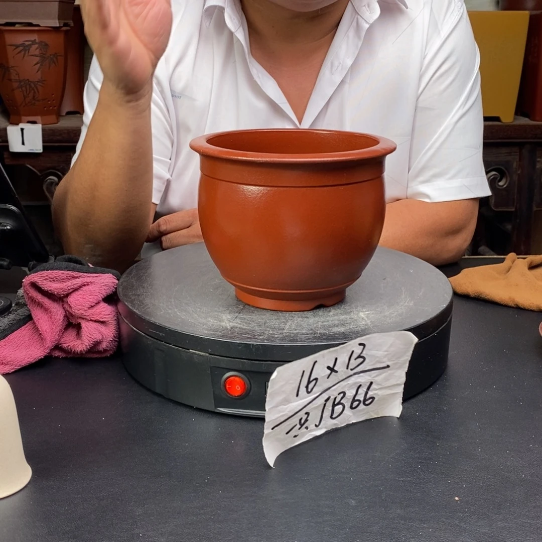 紫砂花盆货号一只JB66