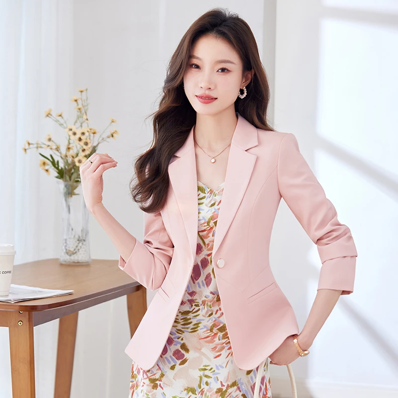 YSY8899小西装外套女春秋新款职业气质高级感上衣小个子女士西服