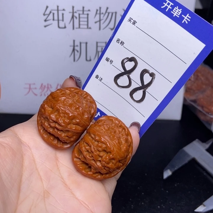 把件文玩核桃88/46白狮子