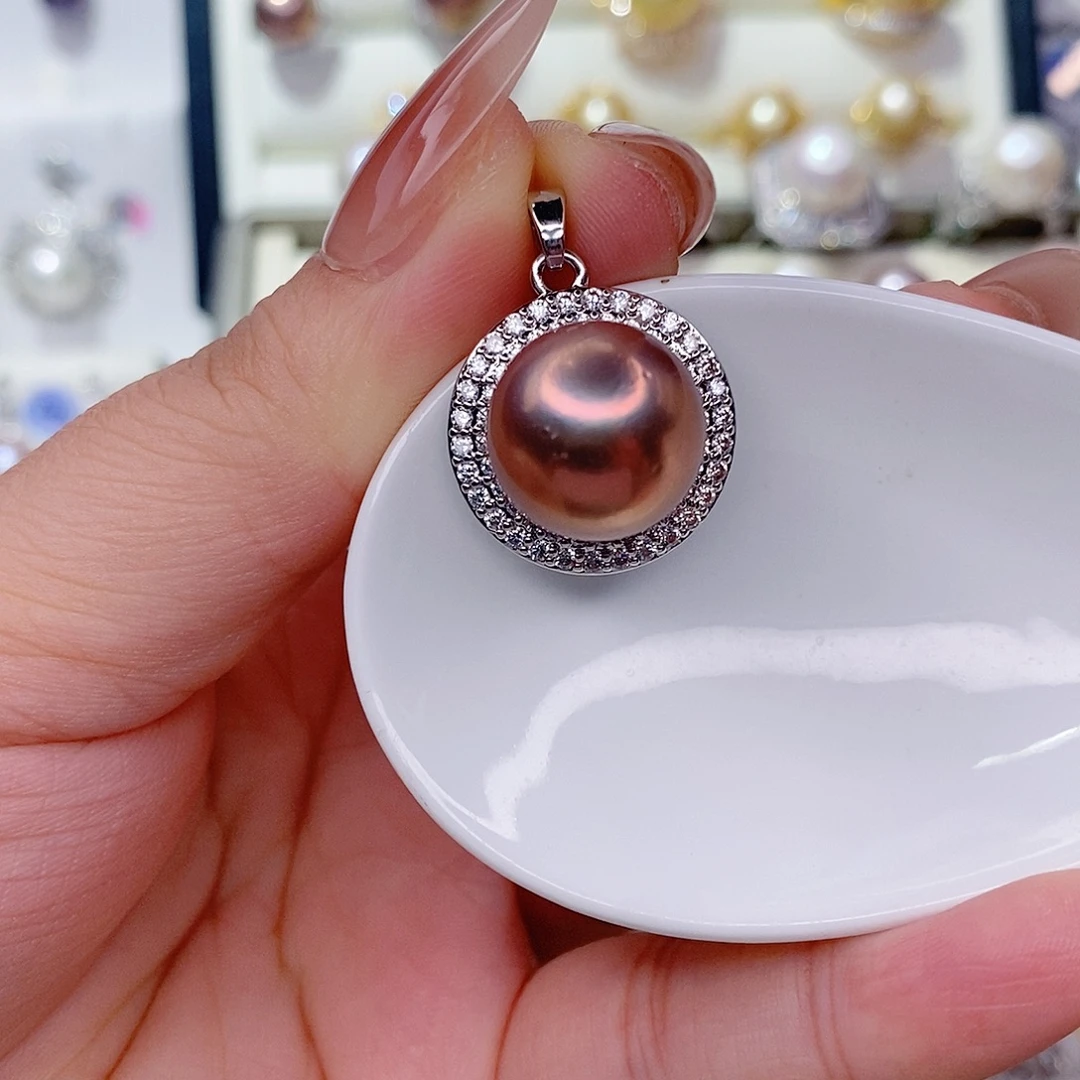 淡水珍珠吊坠(赠链)未镶嵌13➕