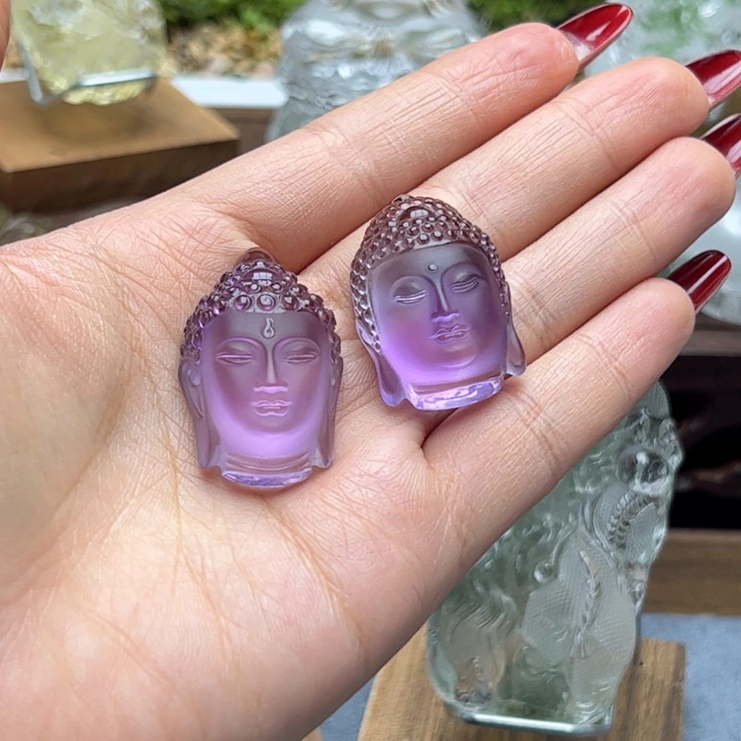 未镶嵌紫晶颈饰水晶