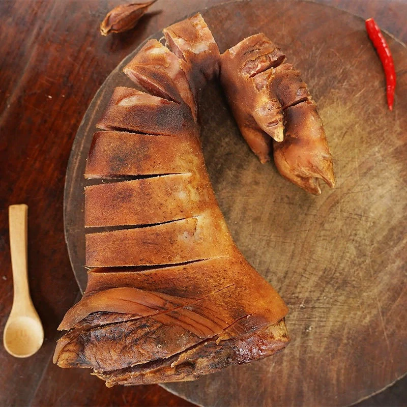 云南正宗柴火烟熏腊猪脚云南特产煲汤火锅必备