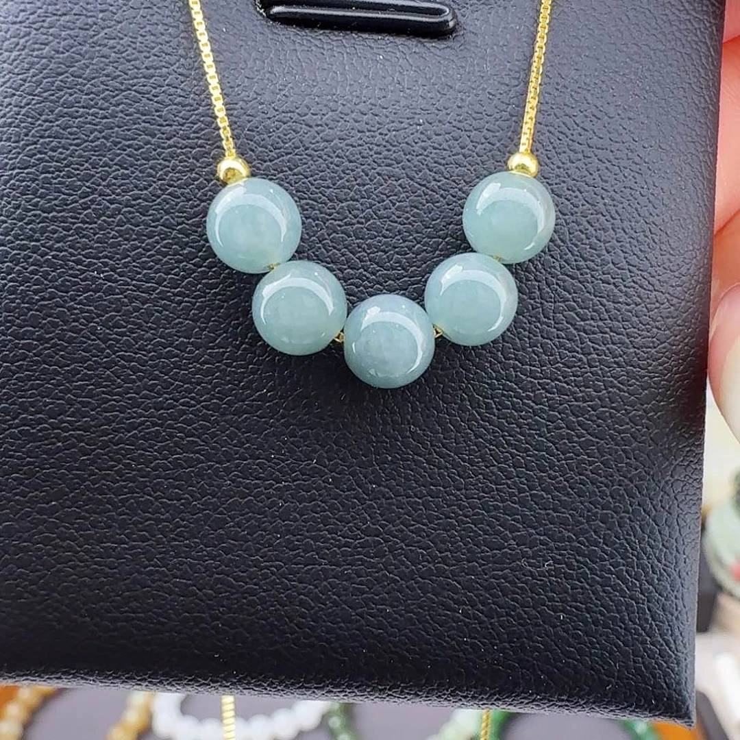 翡翠未镶嵌颈饰蓝水翡翠