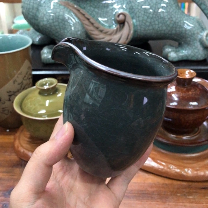 龙泉青瓷茶具微瑕8280