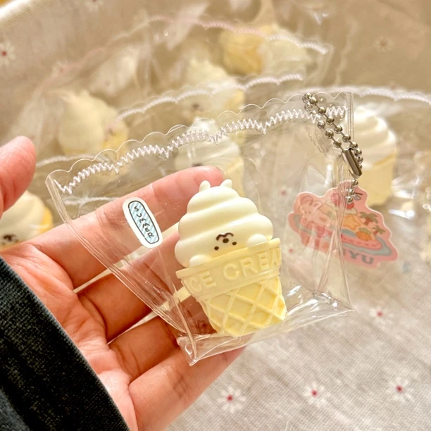 晗屿HanYu 自嘲熊便便冰淇淋 默认微瑕 食品级硅胶捏捏