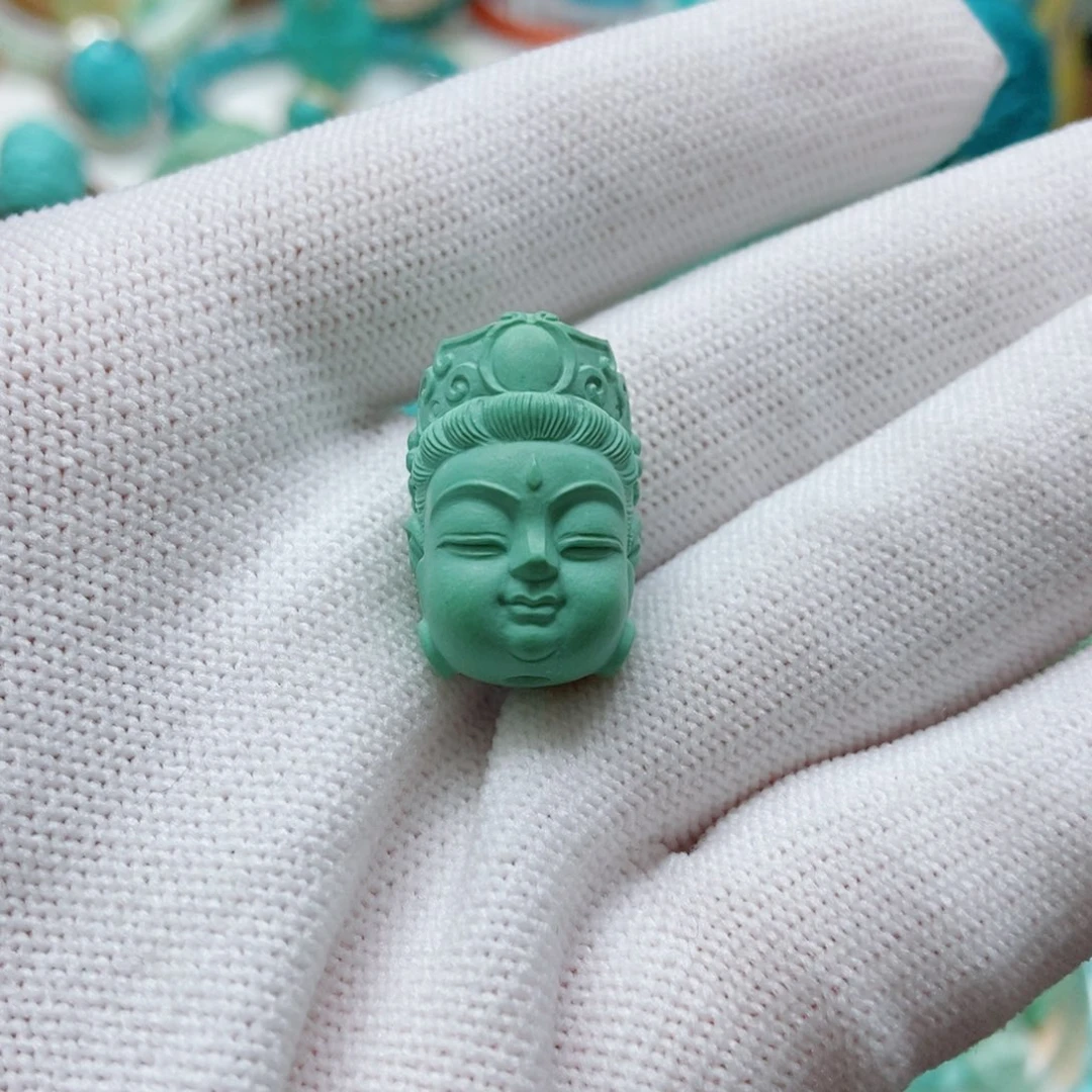 绿松石未镶嵌观音