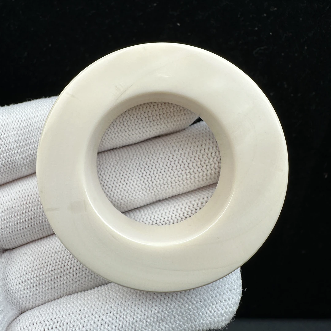 E6372天然猛犸牙 牙饼子 扣子50.7x30x14.6mm31.8克支持鉴定 假一