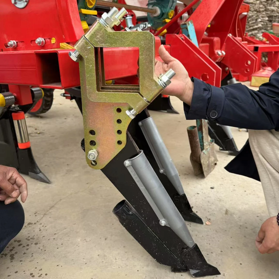 播种机加重卡具楼腿开沟器重型施肥腿总成新式设计