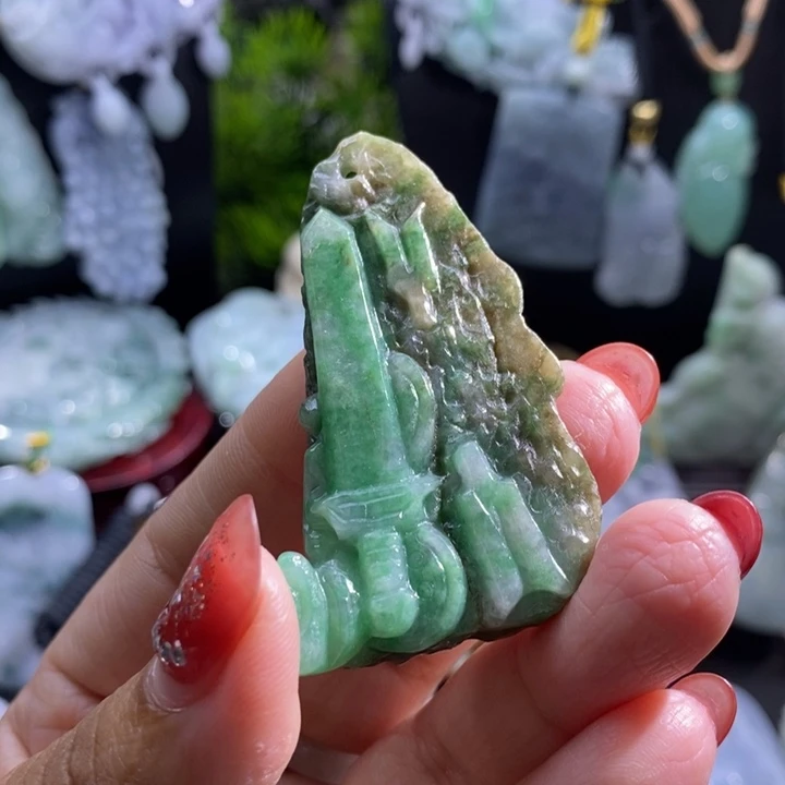 【闪购商品】颈饰未镶嵌翡翠八破