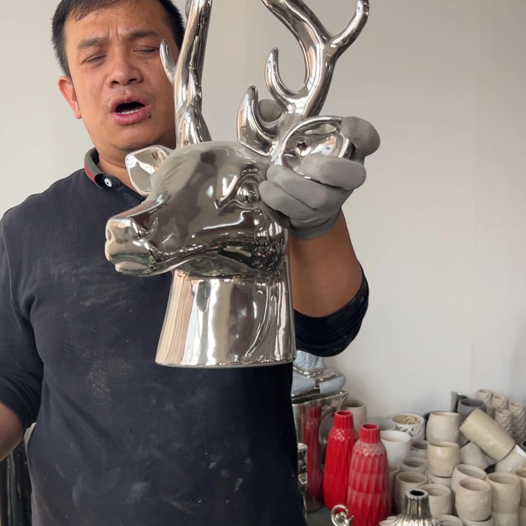 摆件187 号高中低温陶瓷工艺瓶（部分微瑕）