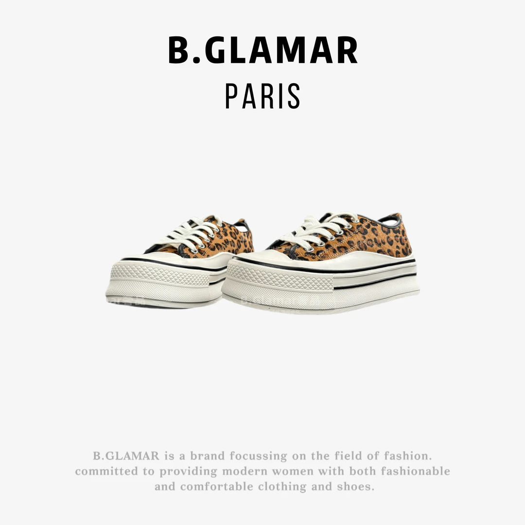 B.Glamar｜松糕厚底 德训鞋复古百搭板鞋 G8218-1