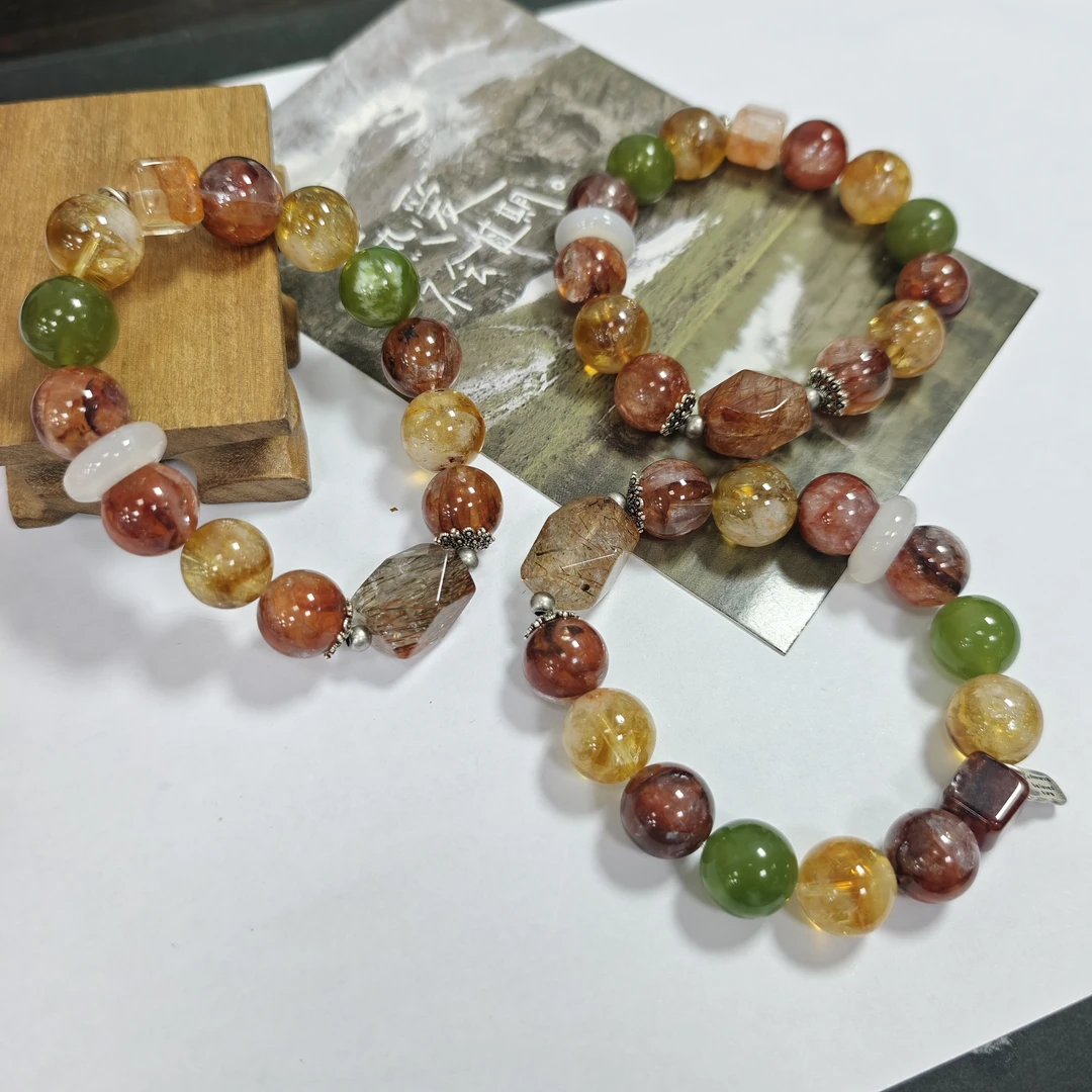 【书记甄选】原创“霓裳晶酪”单圈手链 多样性发一件 约13mm 8002CF