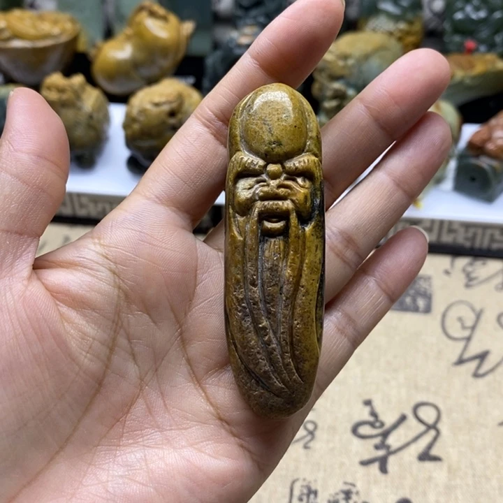 岫岩河磨玉（透闪石质玉）未镶嵌把件