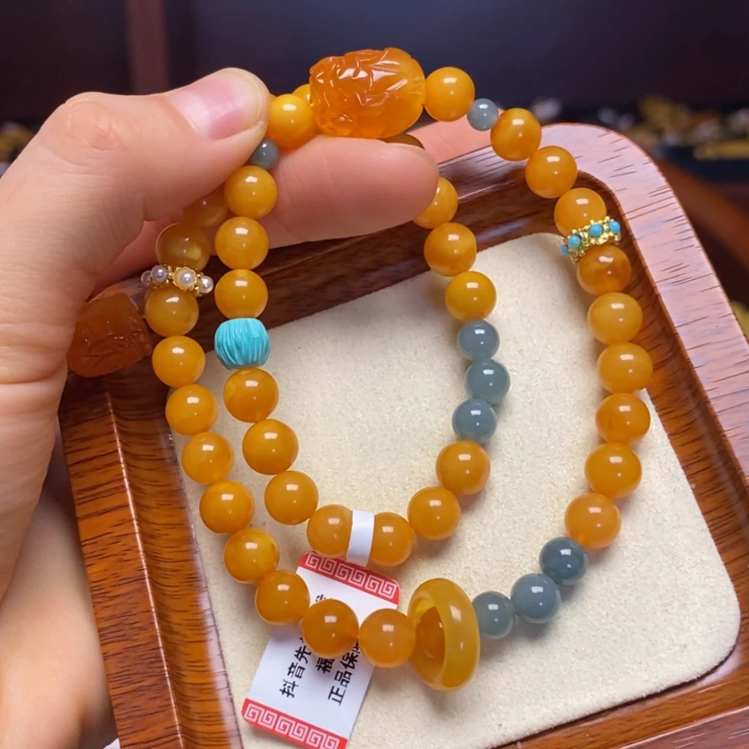 【闪购商品】蜜蜡手链未镶嵌手串