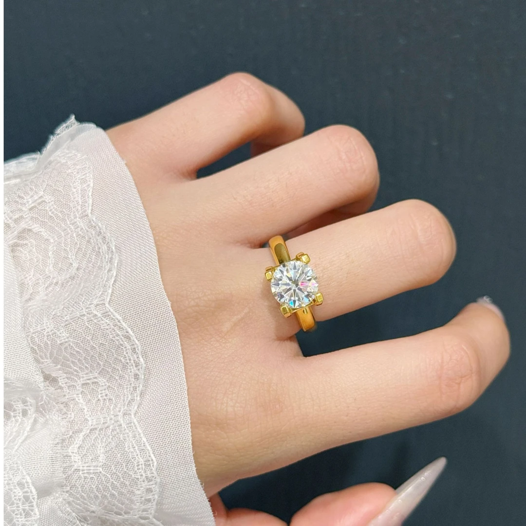 【小鹏黄金】足金999镶嵌牛头戒指（附加168）