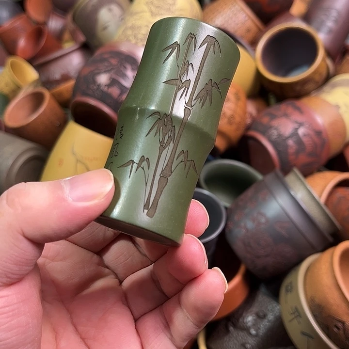 紫砂茶杯全手工紫砂主人杯