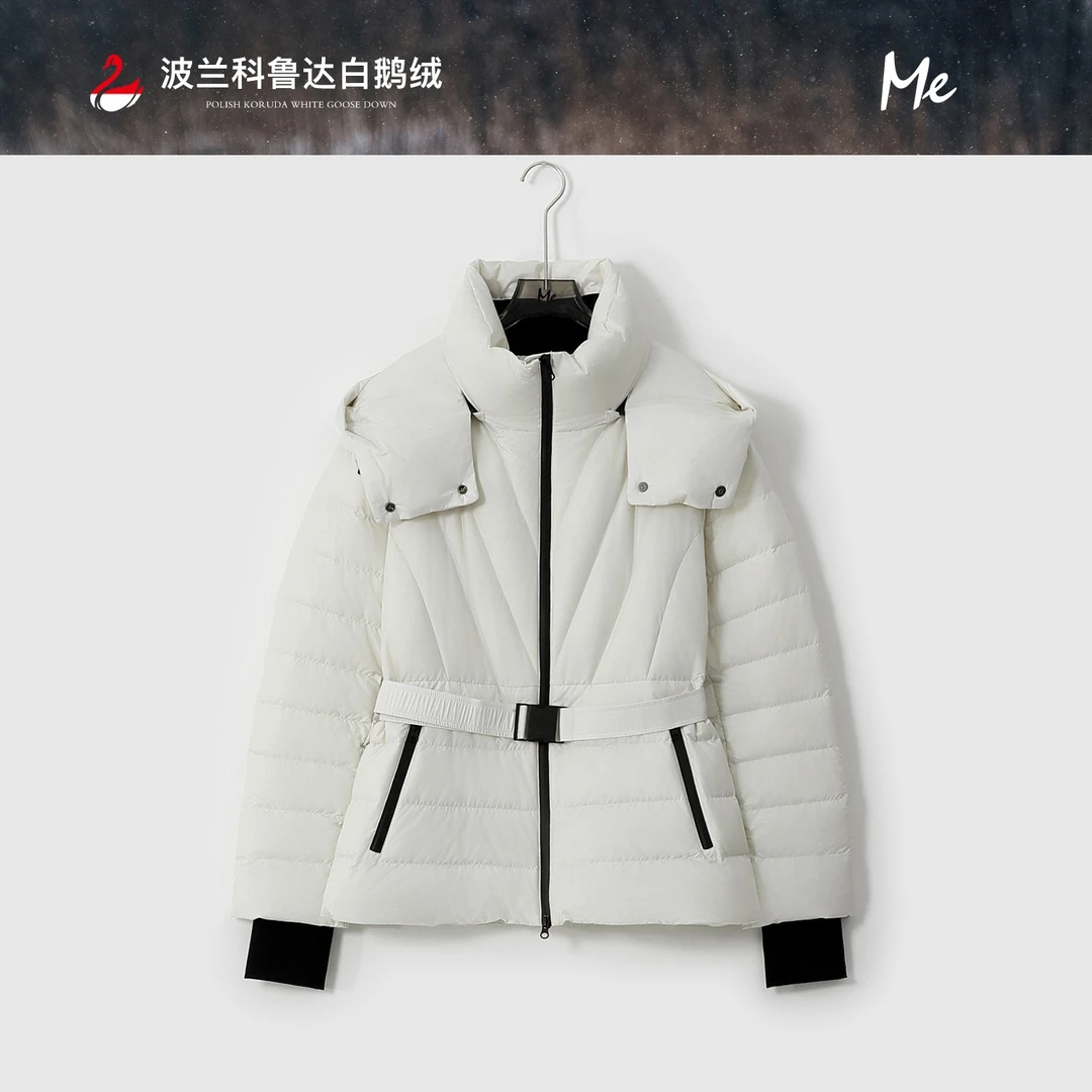 ME【小蚂蚁鹅包（含腰带）】波兰科鲁达95白鹅绒保暖羽绒服MESA6293