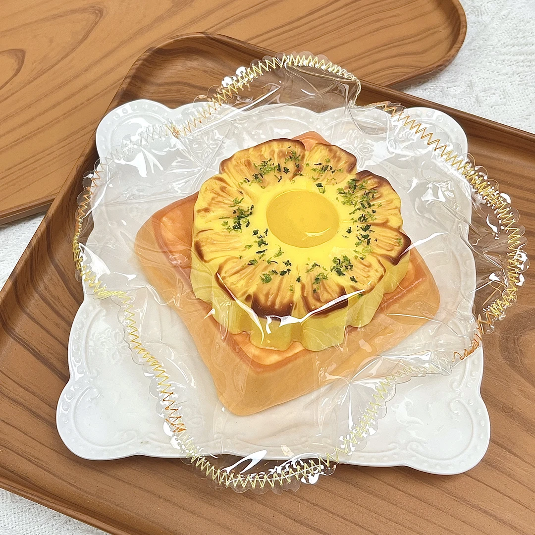 【菠萝吐司】默认微瑕食品级硅胶捏捏手工捏捏理性下单！