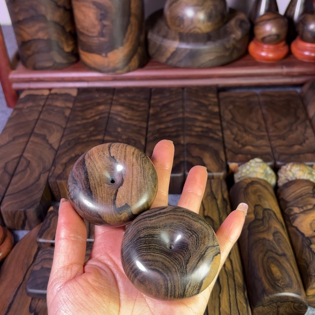 破布木（黑柿木）林**木平安扣2个