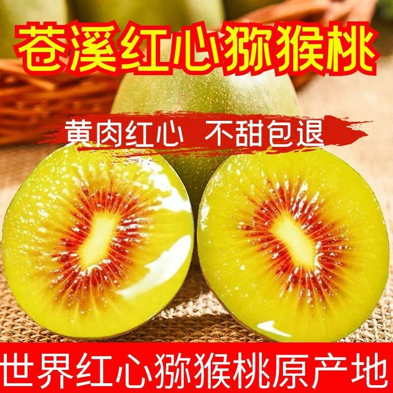 四川广元苍溪红心猕猴桃新鲜水果奇异果果王孕妇儿童当季水果包邮