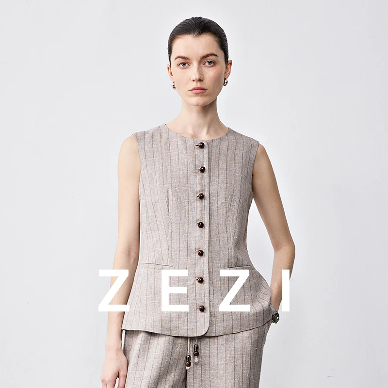 ZEZI【可可专属】意大利进口Filarte面料_马甲Z11C220V