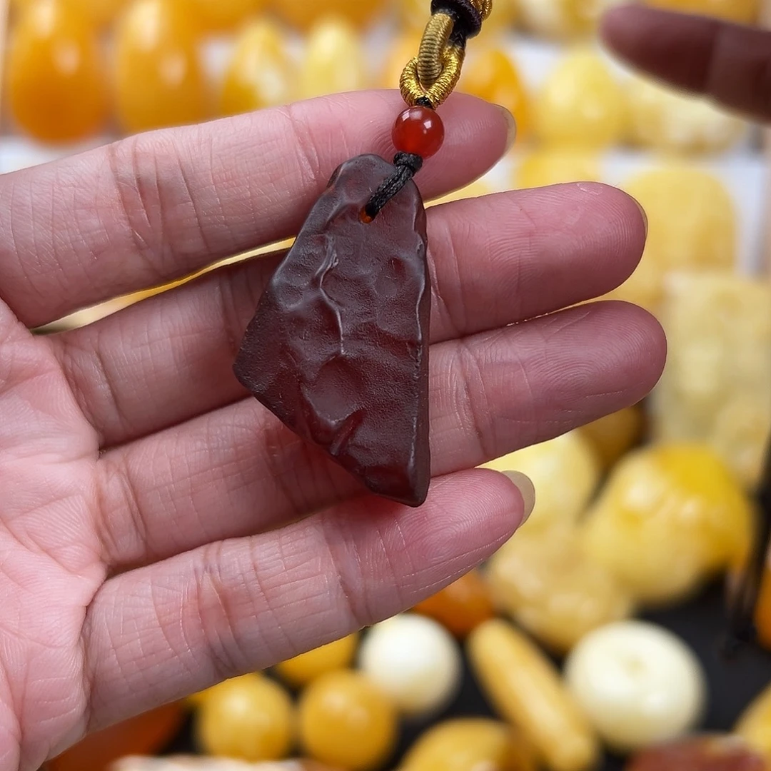 蜜蜡颈饰未镶嵌华****梅蜜蜡