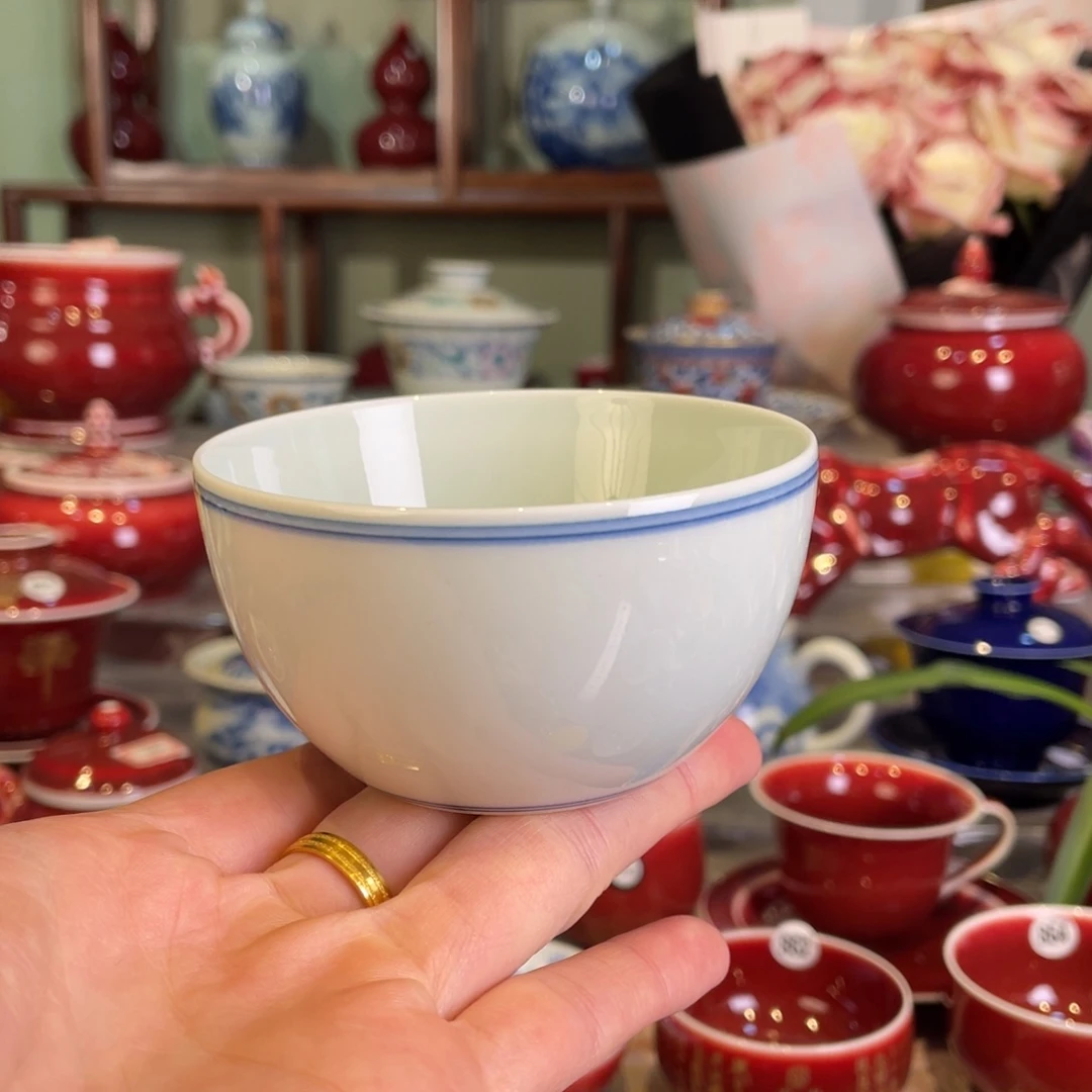 清欢柴窑，素胎卧足杯110毫升