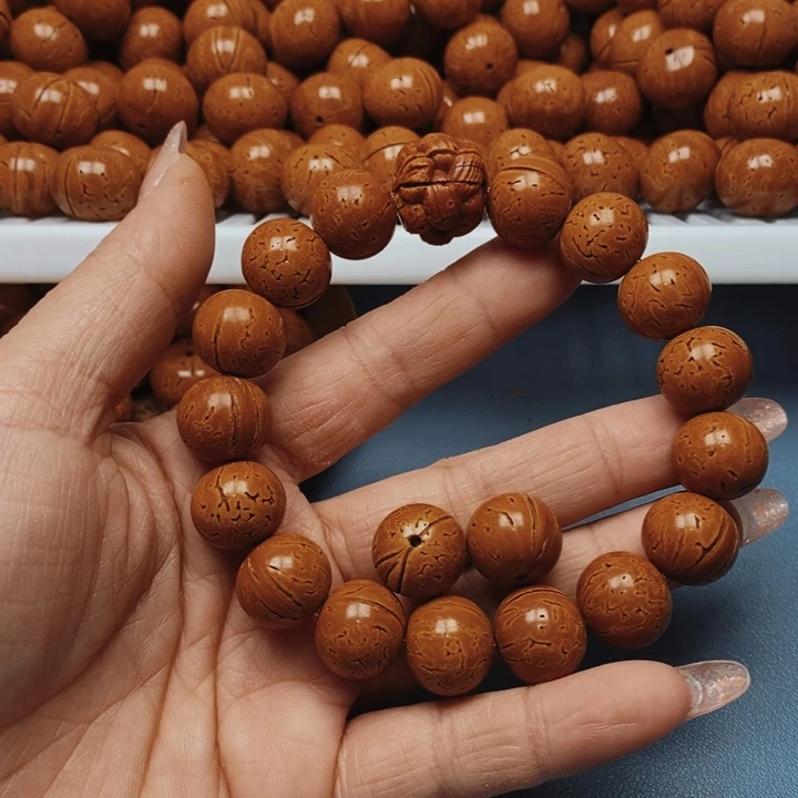 桃核手串极限圆15全品16颗