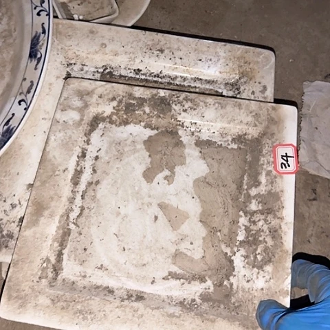 瓷片国营厂库存微瑕21/23厘米34