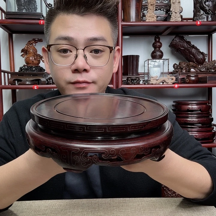 红酸枝工艺品底座