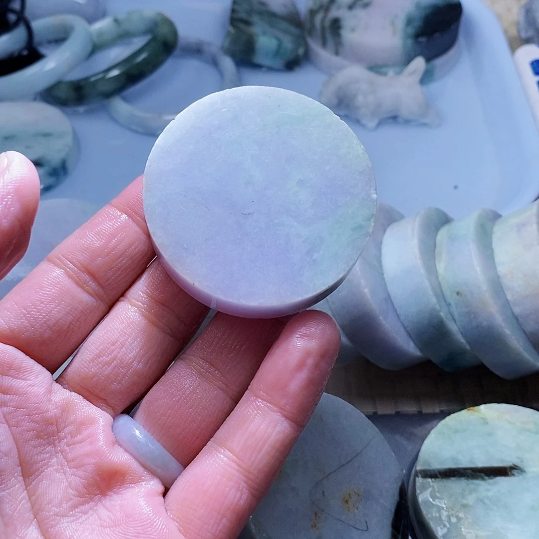 翡翠未镶嵌颈饰555