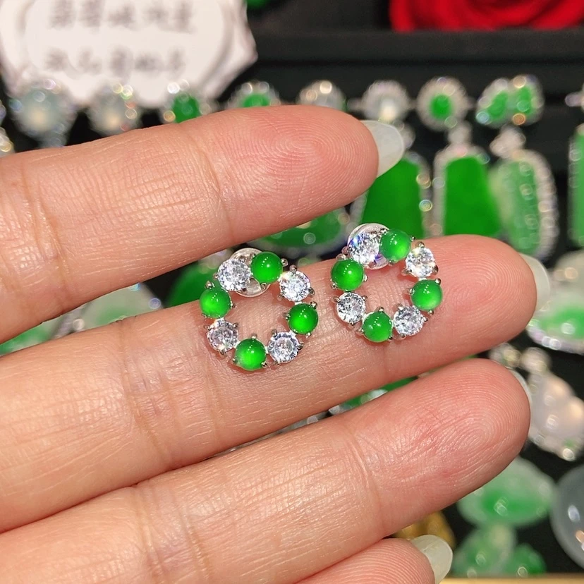 【闪购商品】未镶嵌翡翠耳饰天然翡翠