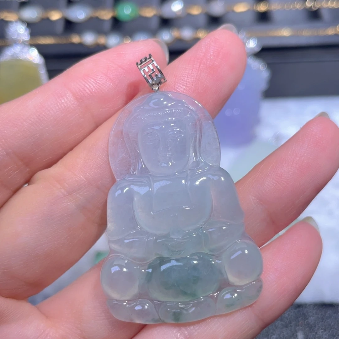 翡翠18K金镶嵌颈饰翡翠