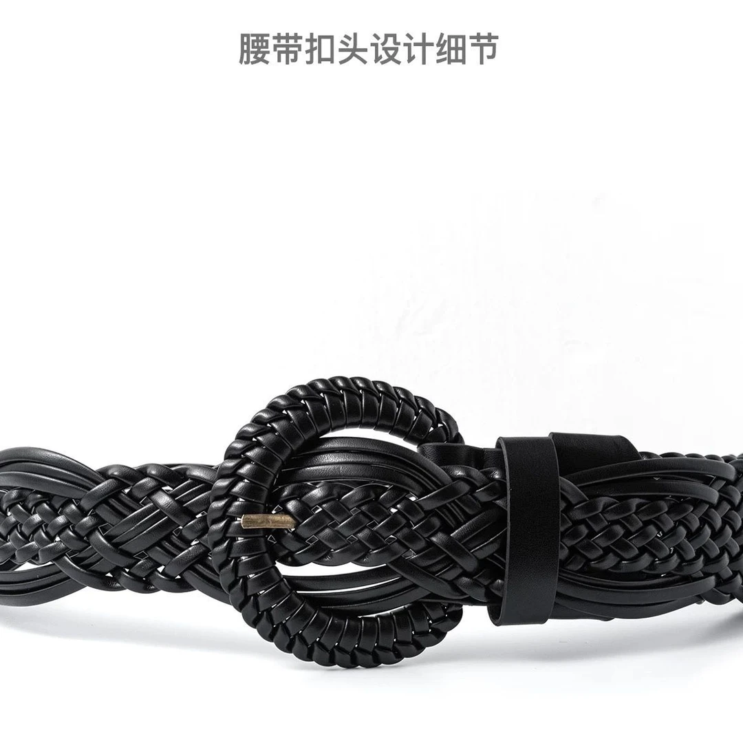 编织女士装饰腰带裙子复古时尚ins个性连衣裙新款裤带百搭皮带韩