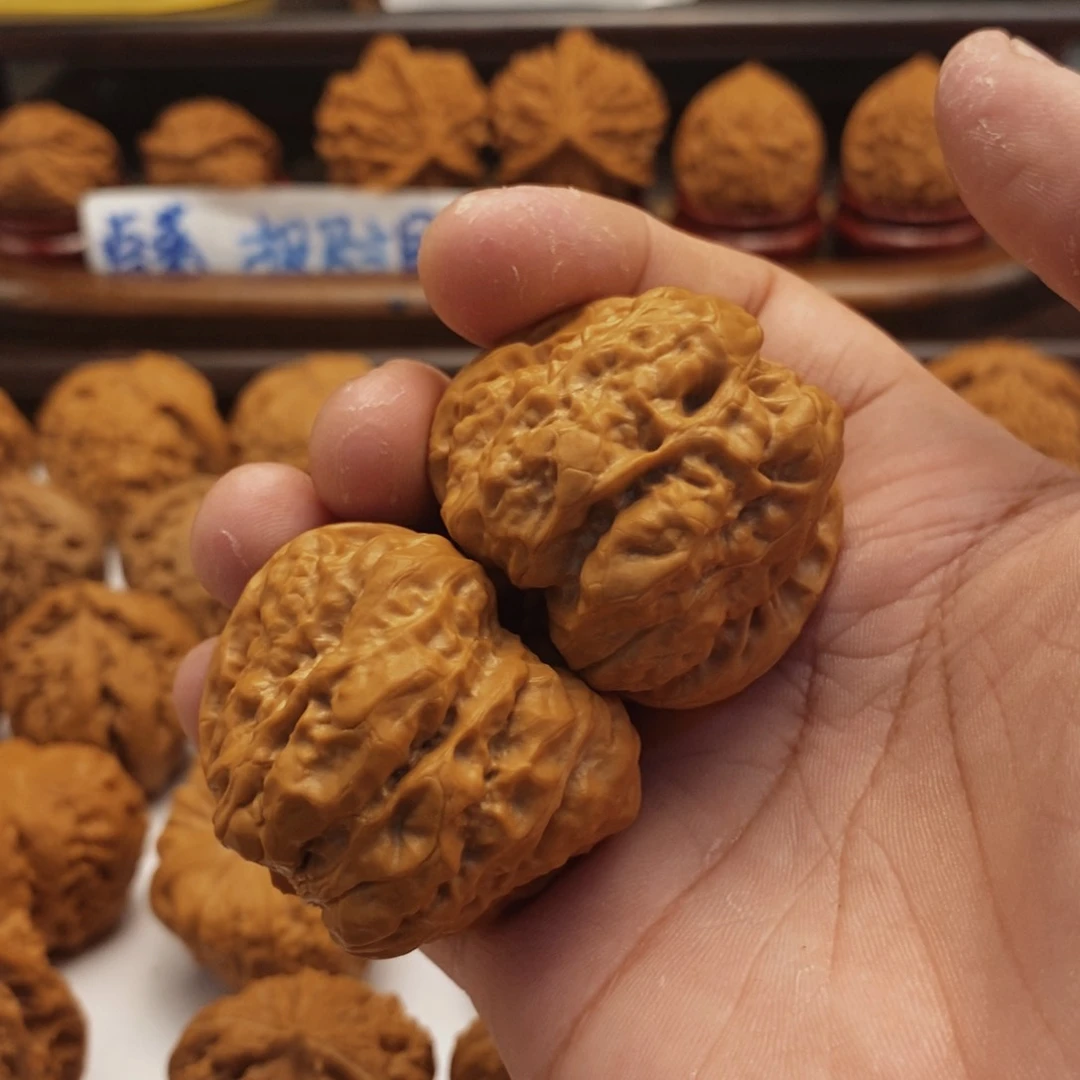 文玩核桃把件43尺蛤蟆头