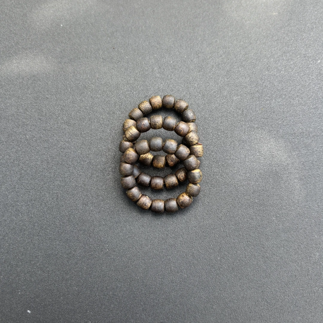 沉香【森海沉香】绿棋楠定制高油老料单圈戒指（多样性发货一条）