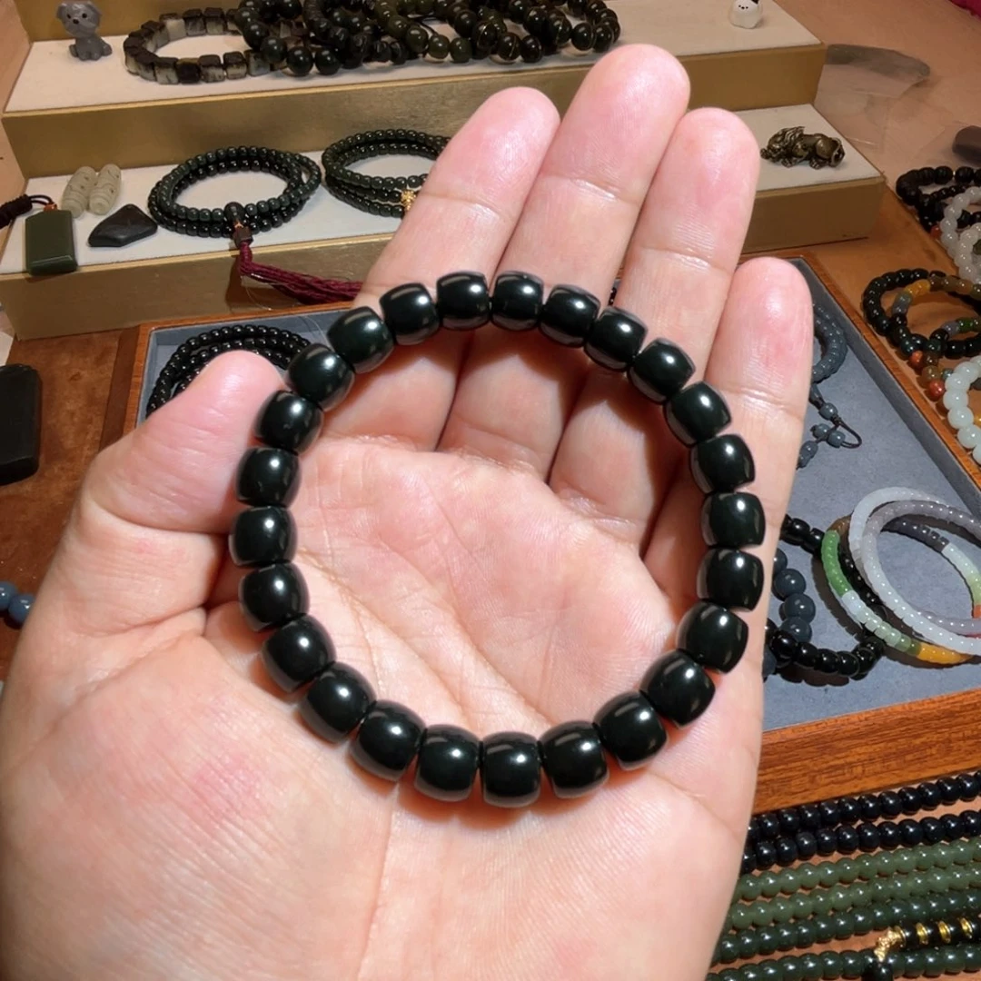 和田玉未镶嵌手链